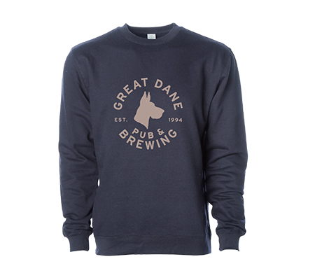 Blue Mid-weight Crewneck