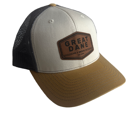 Trucker Hat - Cream/Gray/Gold